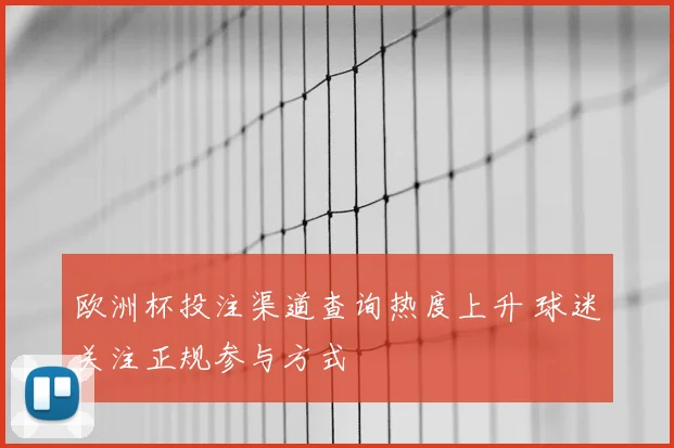 欧洲杯投注渠道查询热度上升 球迷关注正规参与方式
